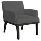 Poltrona Decorativa Sala de Estar e Recepção Vitória W01 Suede Cinza - Mpozenato Poltrona Decorativa Sala de Estar e Recepção Vitória W01 Suede Cinza - Mpozenato
