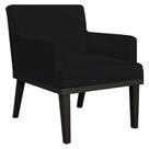 Poltrona Decorativa Sala de Estar e Recepção Vitória W01 Suede Preto - Mpozenato Poltrona Decorativa Sala de Estar e Recepção Vitória W01 Suede Preto - Mpozenato