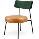 Poltrona Decorativa Sala De Estar Londres L02 Facto Verde Musgo material sintético Whisky