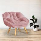 Poltrona Decorativa Sala Escritório Flórida Luxo Recepção