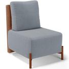 Poltrona Decorativa Sala Estar Living Pés Madeira Hungria L02 material sintético Camel Bouclê Cinza - Lyam Poltrona Decorativa Sala Estar Living Pés Madeira Hungria L02 material sintético Camel Bouclê Cinza - Lyam