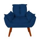 Poltrona Decorativa Suede Opala Varias Cores Para Recepção Sala De Estar Escritório