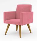 Poltrona Decorativa Talita Cor Rosa