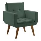 Poltrona Decorativa Taurus 1 Lugar Base Palito Tecido Verde Poltrona Decorativa Taurus 1 Lugar Base Palito Tecido Verde