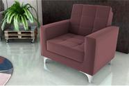 Poltrona Decorativa Thaina Veludo Rose E431 - Matrix