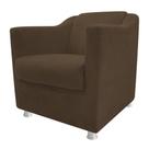Poltrona Decorativa Tila Consultório Escritório Suede Tabaco - Kimi Design Poltrona Decorativa Tila Consultório Escritório Suede Tabaco - Kimi Design