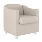 Poltrona Decorativa Tilla Reforçada Sala, Consultório Cor:Bege Poltrona Decorativa Tilla Reforçada Sala, Consultório Cor:Bege