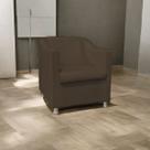 Poltrona Decorativa TillakTillak Sala de Estar, Recepção, Consultório e Escritório, Assento Confortável Revestimento Suede Premium