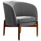 Poltrona Decorativa Vancouver em Linho House Decor Poltrona Decorativa Vancouver em Linho House Decor