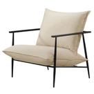 Poltrona Decorativa Veludo Bege Claro Agnes Poltrona Decorativa Veludo Bege Claro Agnes