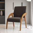Poltrona Decorativa Veludo Marrom Duda Espresso Móveis