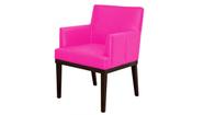 Poltrona Decorativa Vitória Couro Rosa Pink Pés Madeira Ms Decor Poltrona Decorativa Vitória Couro Rosa Pink Pés Madeira Ms Decor