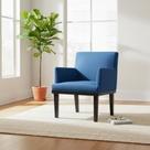 Poltrona Decorativa Vitória Suede Azul Marinho Pés Madeira Ms Decor Poltrona Decorativa Vitória Suede Azul Marinho Pés Madeira Ms Decor