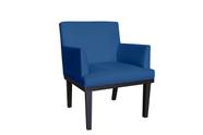 Poltrona Decorativa Vitória Suede Azul Marinho Pés Madeira Mz Decor Poltrona Decorativa Vitória Suede Azul Marinho Pés Madeira Mz Decor