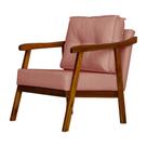 Poltrona Decorativa Vitória Veludo Rose Poltrona Decorativa Vitória Veludo Rose