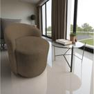 Poltrona Decorativa Yara Orgânica Linho Marrom Poltrona Decorativa Yara Orgânica Linho Marrom