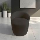 Poltrona Decorativa Yara Orgânica Suede Marrom Poltrona Decorativa Yara Orgânica Suede Marrom