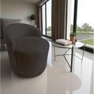 Poltrona Decorativa Yara Orgânica Suede Marrom Poltrona Decorativa Yara Orgânica Suede Marrom
