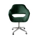 Poltrona Decorativa Zara Cadeira Giratória com Rodinhas Salão, Escritório, Home Office Poltrona Decorativa Zara Cadeira Giratória com Rodinhas Salão, Escritório, Home Office