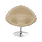 Poltrona Design Gondula material sintético Bege