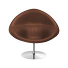 Poltrona Design Gondula material sintético Marrom