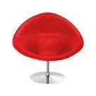 Poltrona Design Gondula material sintético Vermelho