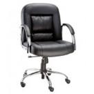 Poltrona Diretor Luxuosa com Braços Fixos Linha Firenze Preto Poltrona Diretor Luxuosa com Braços Fixos Linha Firenze Preto