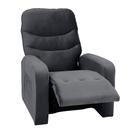 Poltrona do Papai Bloom 78cm Reclinável Manual Veludo Cinza - Sallar Home