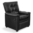 Poltrona do Papai com Massagem material sintético Preto Imperador - SOFA STORE