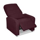 Poltrona Do Papai Confortável Suede Bordô Sistema Inclinavel reclinavel manual Poltrona Do Papai Confortável Suede Bordô Sistema Inclinavel reclinavel manual