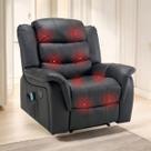 Poltrona do Papai de Massagem Relaxante Elétrica Ocean Cor Premium Preto