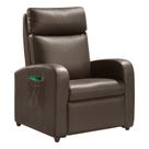 Poltrona do Papai Decorativa Giorno PU Sintético Marrom G37 - Gran Belo