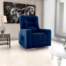 Poltrona do Papai Reclinavel Azera Azul Matrix