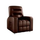 Poltrona do Papai Reclinavel Azera Sintetico Marrom Matrix