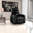 Poltrona do Papai Reclinavel Azera Sintetico Preto Matrix