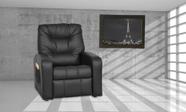 Poltrona do Papai Reclinavel Azera Sintetico Preto Matrix