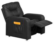 Poltrona do Papai Reclinavel Azera Sintetico Preto Matrix