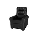 Poltrona do Papai Reclinável Clio Sintetico Preto Matrix