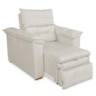 Poltrona Do Papai Reclinável Confortável material sintético cor:branco Poltrona Do Papai Reclinável Confortável material sintético cor:branco
