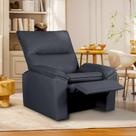 Poltrona do Papai Reclinável Copenhagen material sintético Cinza