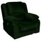 Poltrona do Papai Reclinável Elétrica com Entrada USB Simon F05 Veludo Verde - Lyam Decor Poltrona do Papai Reclinável Elétrica com Entrada USB Simon F05 Veludo Verde - Lyam Decor