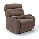 Poltrona do Papai Reclinável Elétrica Em Linho Com Massagem - Modelo Florença Damie