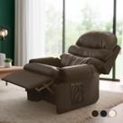 Poltrona Do Papai Reclinável Em material sintético Marron Poltrona Do Papai Reclinável Em material sintético Marron