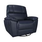 Poltrona do Papai Reclinável Giratória Armênia Glider Mecânico Couro Azul G40 - Gran Belo Poltrona do Papai Reclinável Giratória Armênia Glider Mecânico Couro Azul G40 - Gran Belo
