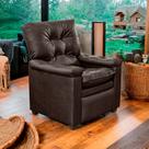 Poltrona do Papai Reclinável Imperador para Sala de TV Cinema Facto Marrom - SOFA STORE