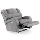 Poltrona do Papai Reclinável Kalie Elétrica Botão LED Massagem FH9 Linho Cinza - Mpozenato