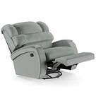 Poltrona do Papai Reclinável Kalie Glider Giratória Massagem FH9 PU Cinza - Mpozenato