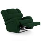 Poltrona do Papai Reclinável Kalie Power Touch Massagem FH9 Veludo Verde - Mpozenato