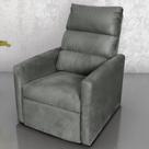 Poltrona do Papai Reclinável Maia Suede Chumbo Poltrona do Papai Reclinável Maia Suede Chumbo