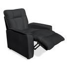 Poltrona do Papai Reclinável Manual Comfort Veludo Cinza Escuro - Montanaris Decor Poltrona do Papai Reclinável Manual Comfort Veludo Cinza Escuro - Montanaris Decor